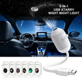 2-in-1 New USB Galaxy Star Projector Night Light 360° Rotatable Starry Sky Nebula Aurora Projector Light For Bedroom Car Decor
